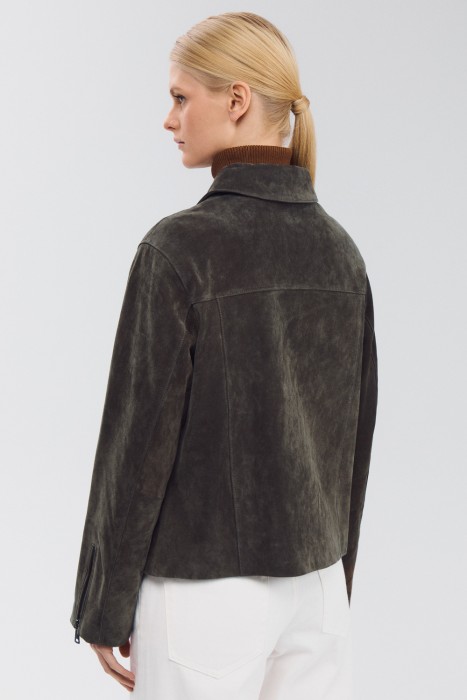 куртка из натуральной замши по цене 12760 руб вид справа