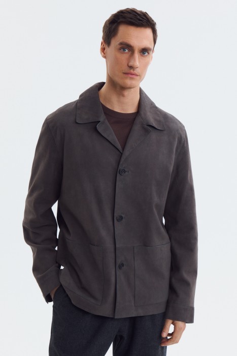 куртка из натуральной замши по цене 18800 руб вид справа