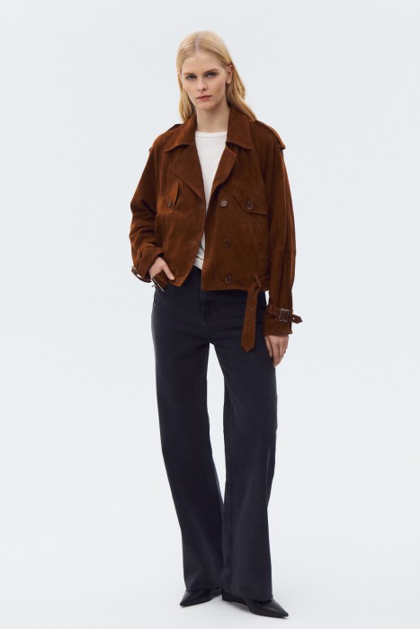 куртка из натуральной замши 818296003 фотография