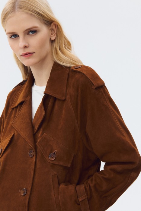 куртка из натуральной замши из россии вид сбоку