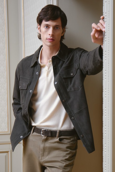 куртка из натуральной замши 802455003 фотография