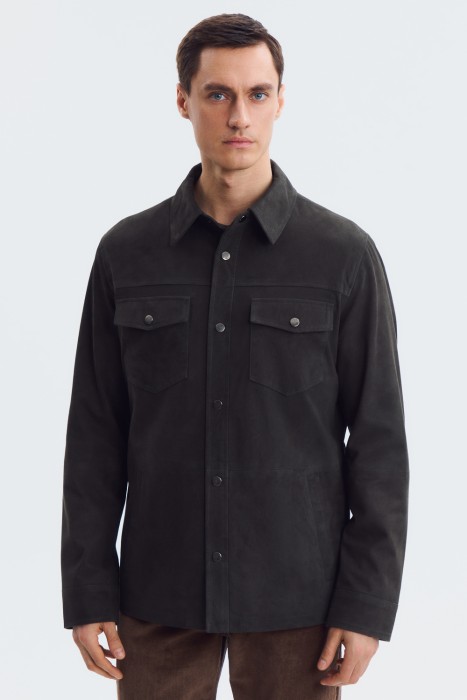 куртка из натуральной замши по цене 14550 руб вид справа