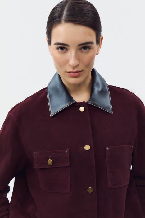 куртка из натуральной замши по цене 19590 руб вид справа