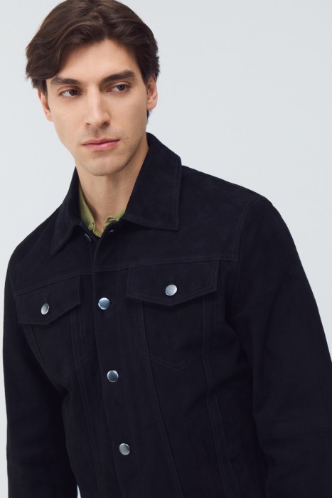 куртка из натуральной замши из россии вид сбоку