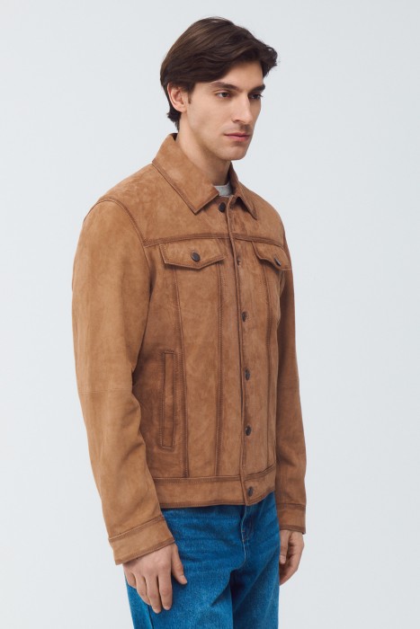 куртка из натуральной замши 801971003 фотография