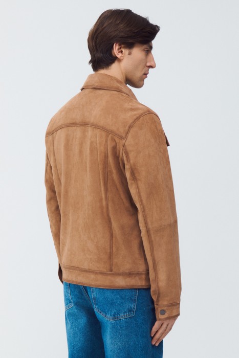 куртка из натуральной замши по цене 16120 руб вид справа