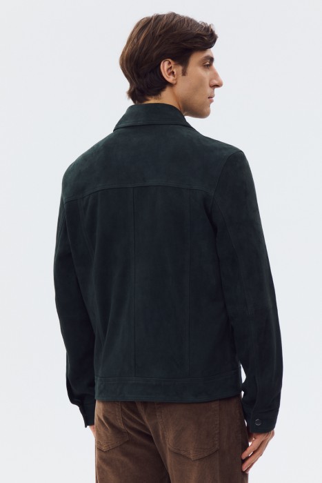 куртка из натуральной замши по цене 17460 руб вид справа