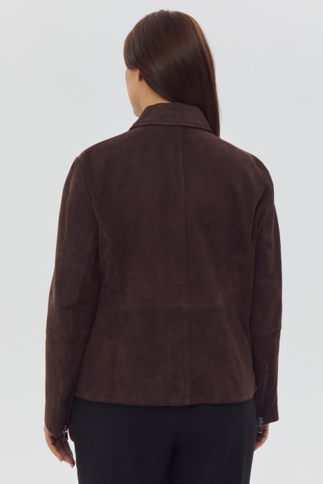 куртка из натуральной замши по цене 22840 руб вид справа