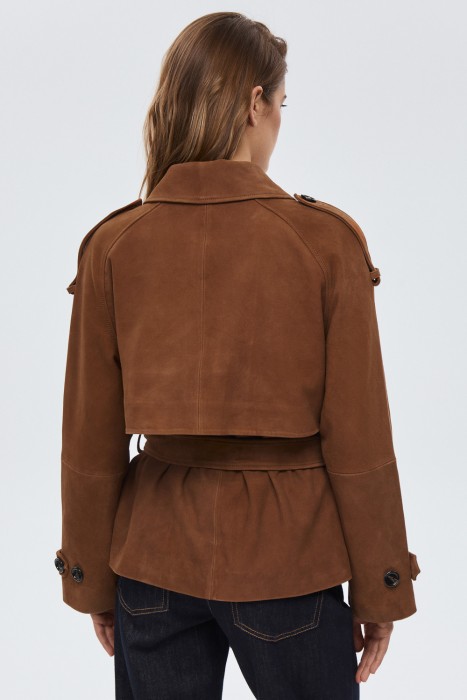 куртка из натуральной замши по цене 24850 руб вид справа