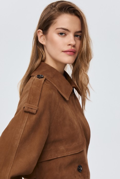 куртка из натуральной замши из россии вид сбоку