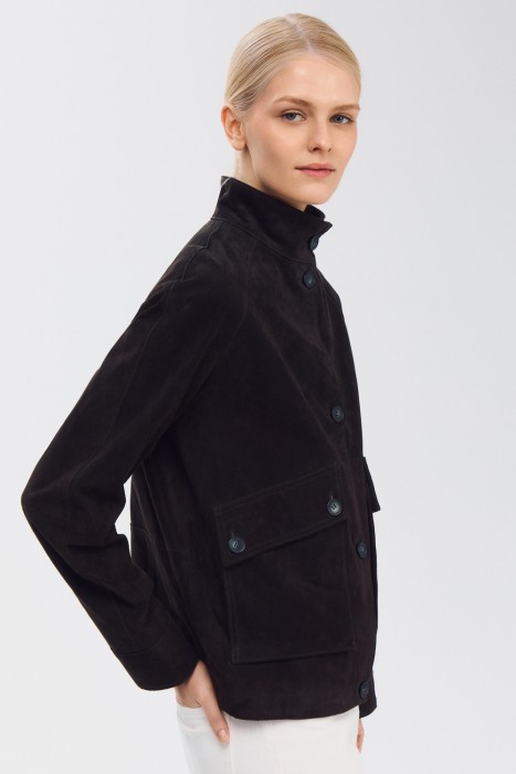 куртка из натуральной замши 827727003 фотография