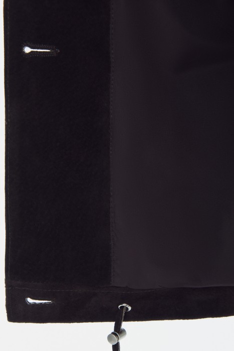 куртка из натуральной замши из россии вид сбоку