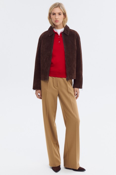 куртка из натуральной замши из россии вид сбоку