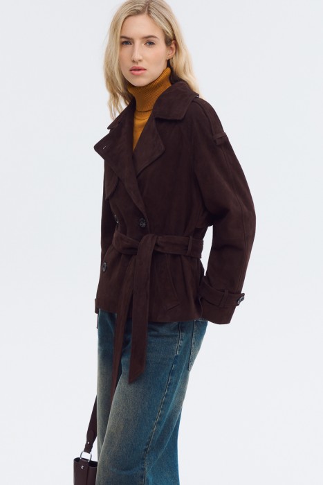 куртка из натуральной замши по цене 24850 руб вид справа