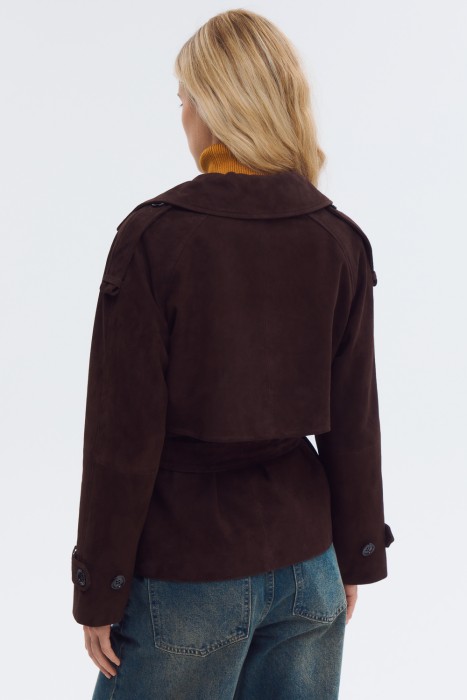 куртка из натуральной замши из россии вид сбоку