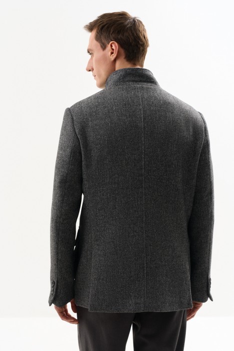 куртка из пальтовой ткани по цене 11030 руб вид справа