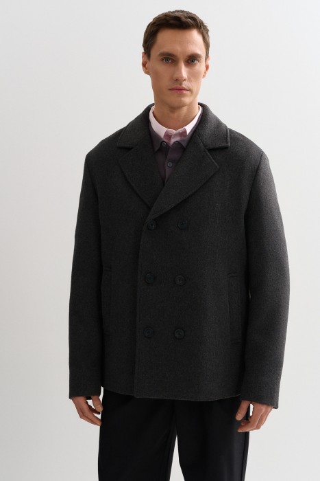 куртка из пальтовой ткани от бренда снежная королева вид слева