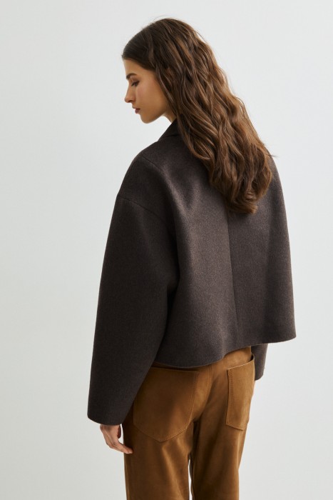 куртка из пальтовой ткани по цене 11320 руб вид справа