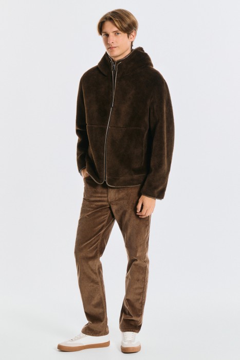 куртка из шерсти с капюшоном 796234003 фотография