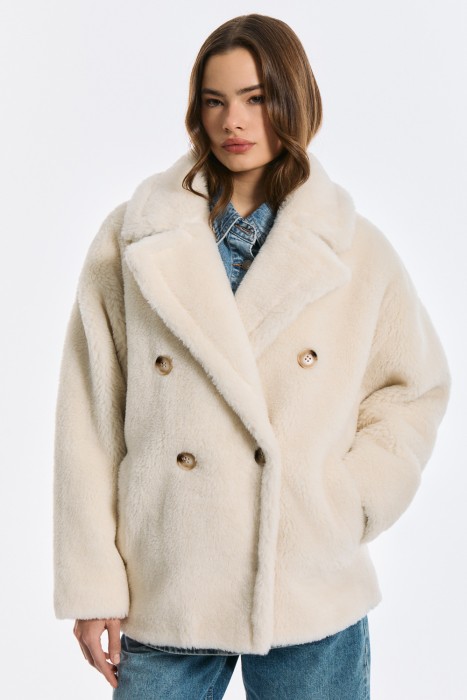 куртка из шерсти от бренда снежная королева вид слева