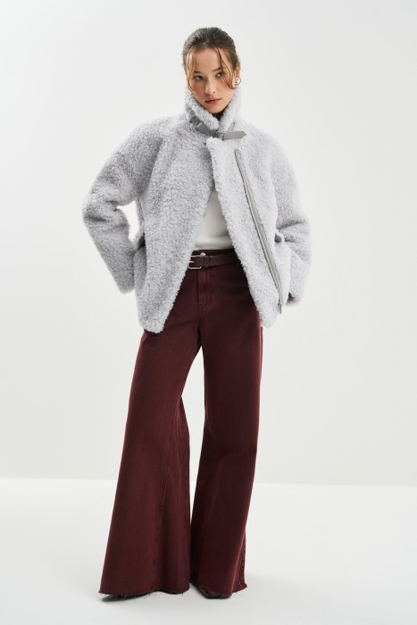 куртка из шерсти из россии вид сбоку