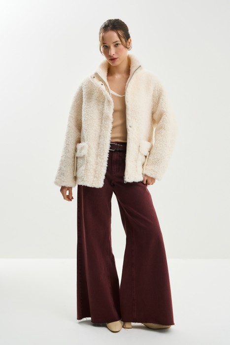 куртка из шерсти из россии вид сбоку