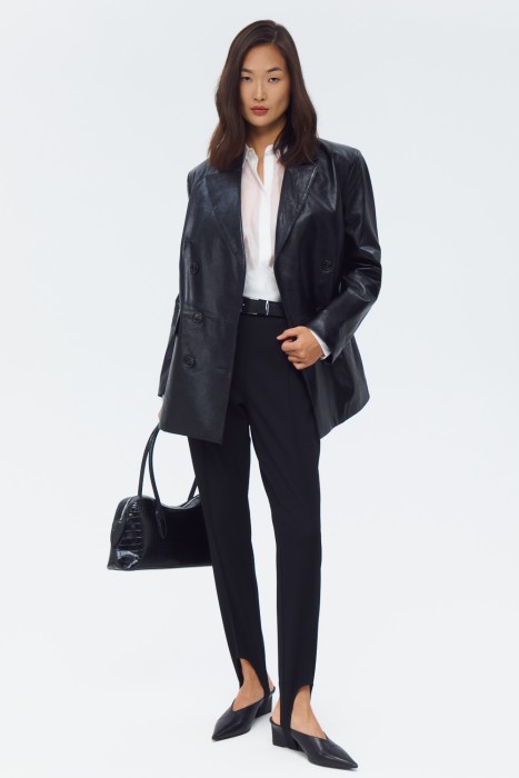 куртка-пиджак из натуральной кожи 818013003 фотография