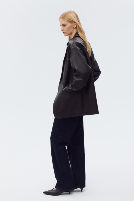 куртка-пиджак из натуральной кожи 819524003 фотография