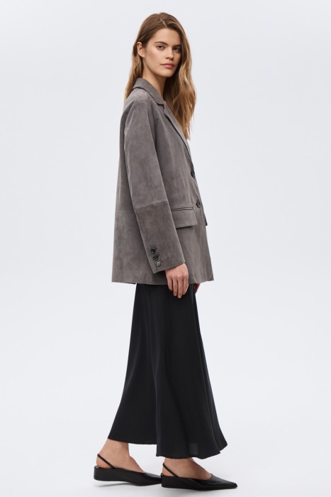 куртка-пиджак из натуральной замши 818026003 фотография