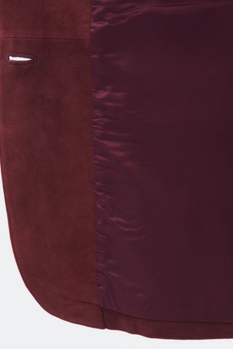 куртка-пиджак из натуральной замши по цене 20150 руб вид справа