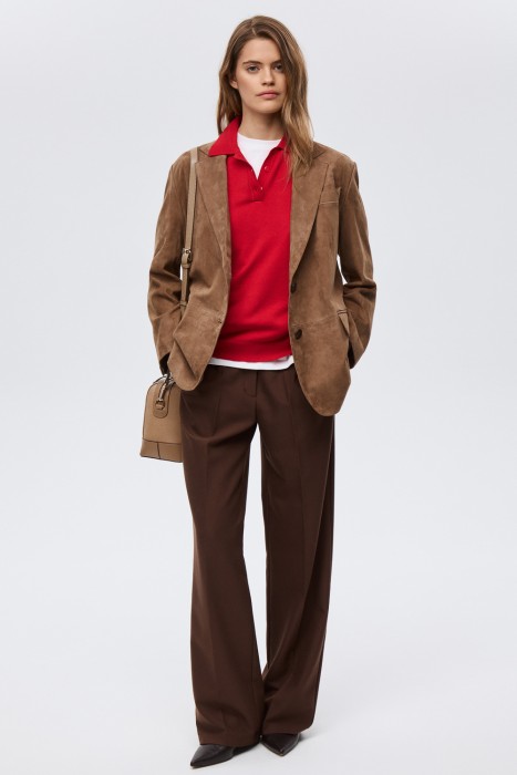 куртка-пиджак из натуральной замши 818023003 фотография