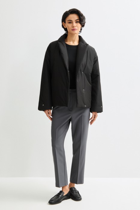 куртка с поясом из россии вид сбоку