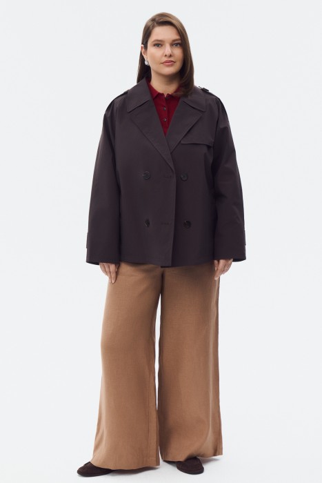 куртка с поясом от бренда снежная королева вид слева