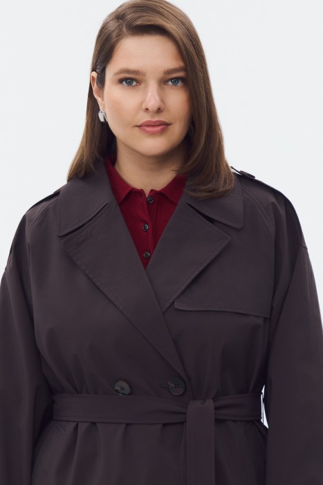 куртка с поясом из россии вид сбоку