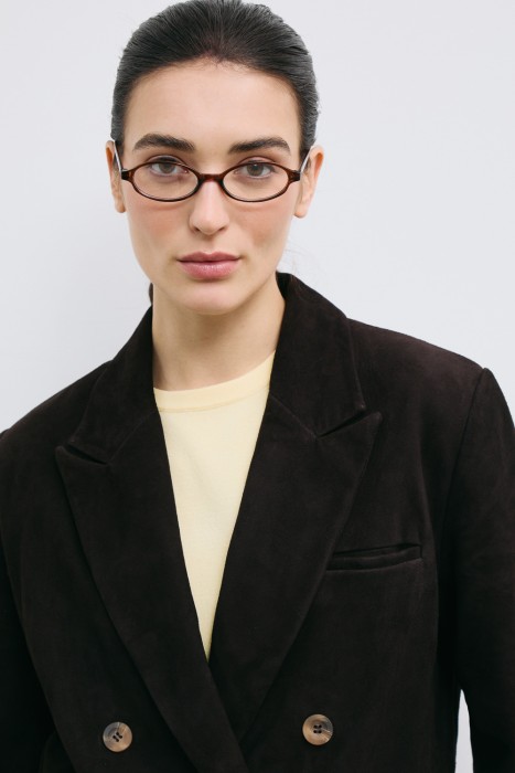 куртка-жакет из натуральной замши из россии вид сбоку