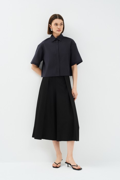 кюлоты из хлопка от бренда снежная королева вид слева