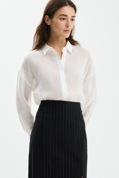 льняная блузка 754673003 фотография