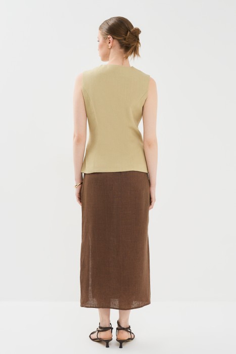 льняная юбка по цене 2410 руб вид справа