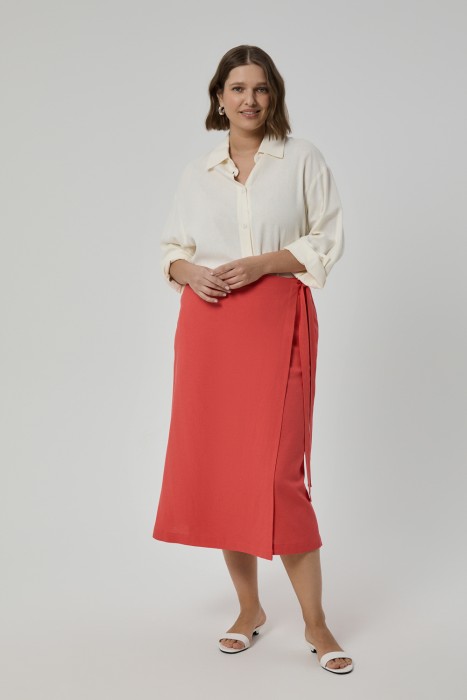 льняная юбка 751117003 фотография