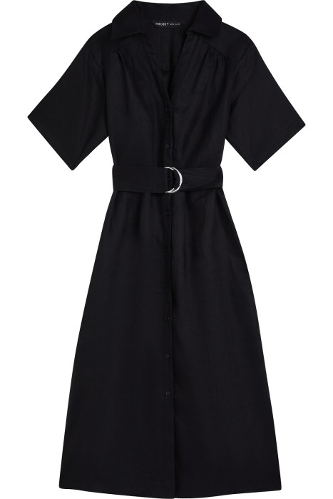 льняное платье из россии вид сбоку