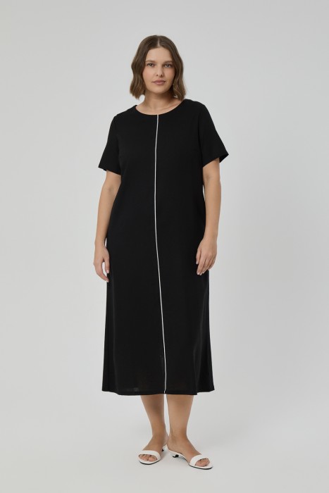 льняное платье от бренда снежная королева вид слева