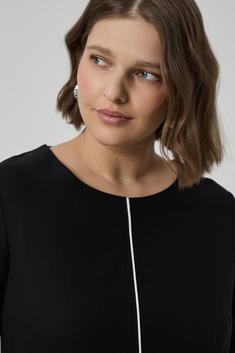 льняное платье из россии вид сбоку