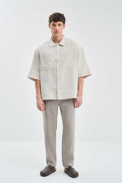 льняные брюки 752378003 фотография