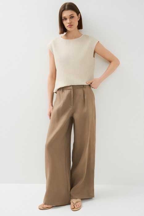 льняные брюки 754615003 фотография
