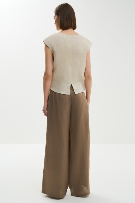 льняные брюки по цене 2600 руб вид справа