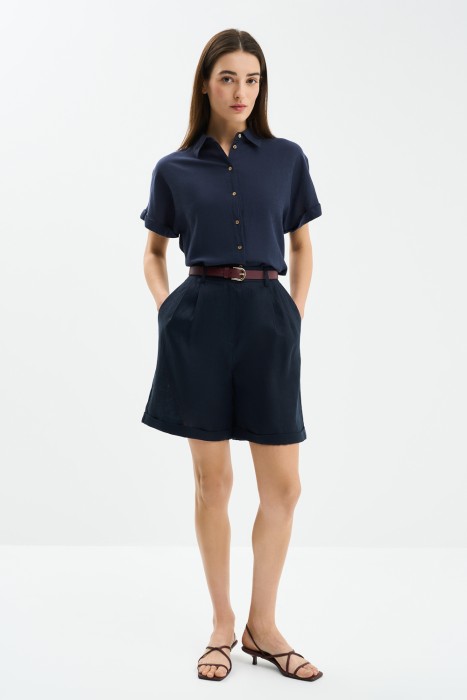 льняные шорты 754594003 фотография