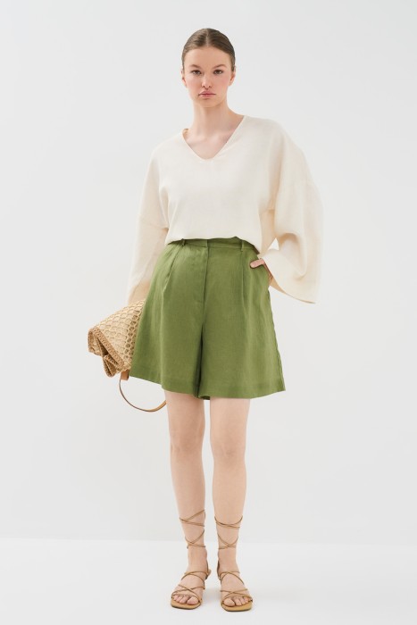 льняные шорты 754578003 фотография