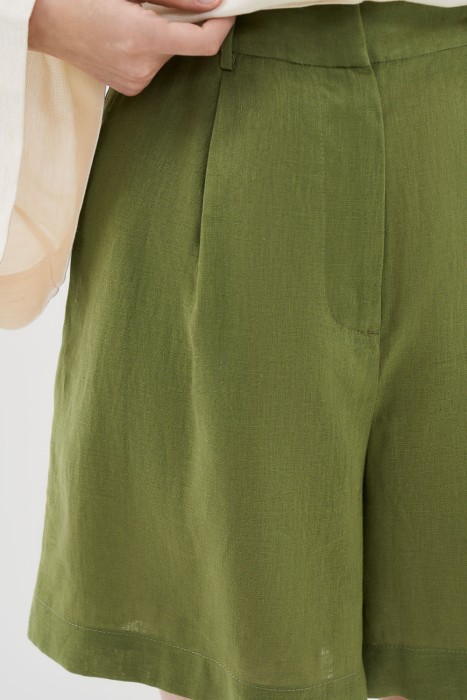 льняные шорты из россии вид сбоку