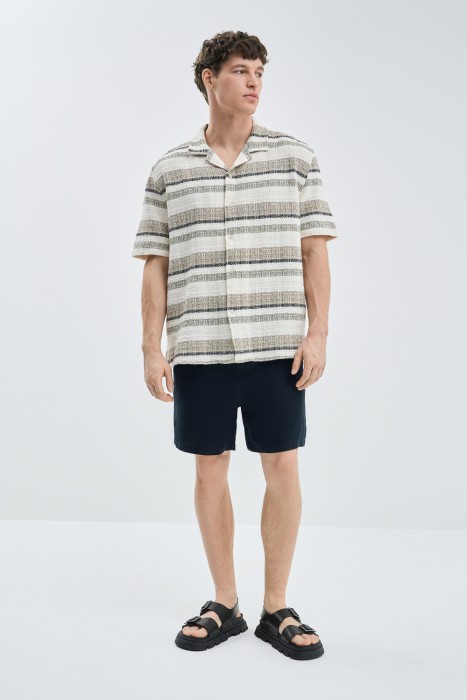 льняные шорты 752407003 фотография