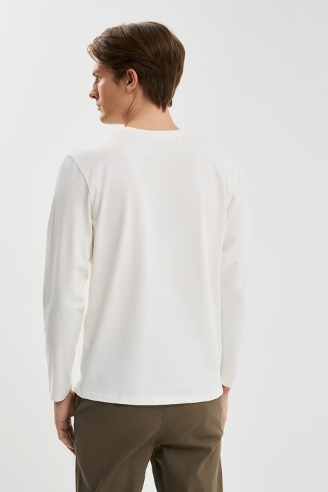 лонгслив из хлопка по цене 800 руб вид справа